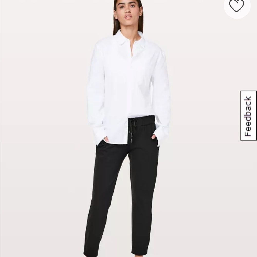 Lululemon Athletica Black On The Fly Pant
